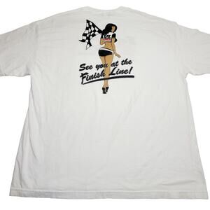 Eat Sleep Race Graphic T-Shirt Gearhead Apparel Mens Vintage Size 2XL Racing Car